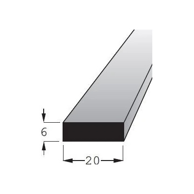Hranolek 20x6mm, délka 100cm