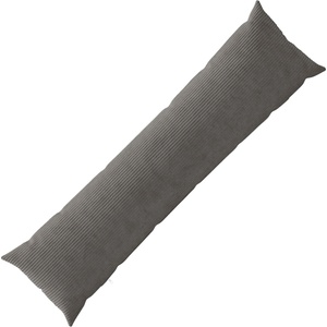 vidaXL Калъфка за възглавница HEERLEN Тъмносиво 40 x 145 см кордурой (908885)