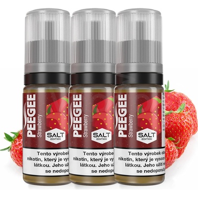 PEEGEE Salt Jahoda 3 x 10 ml 20 mg