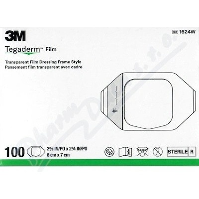 3M Tegaderm transp.převaz.fólie 6 cm x 7 cm 100 ks
