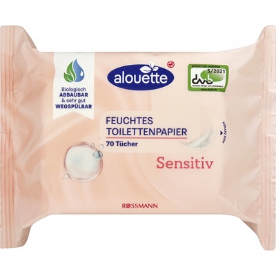 alouette Vlhčený Sensitive Classic 70 ks
