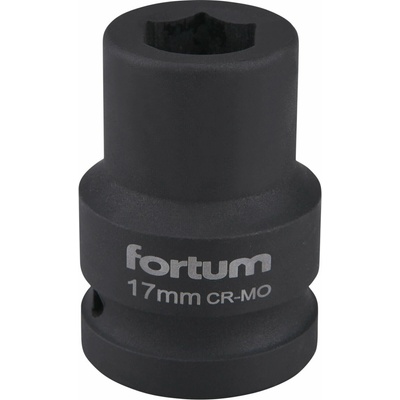 Kľúč nástrčný rázový, 17mm, 3/4”, FORTUM