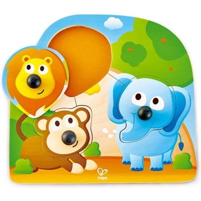 Hape Пъзел с дръжки - Дивата природа