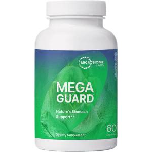 Microbiome Labs Артишок 640 mg + Женско биле 150 mg + Джинджифил - За стомашен комфорт и храносмилане, MegaGuard, 60 капсули (532366 (6935296) MRBLS)