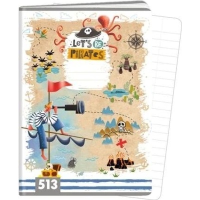 Argus Školní sešit 513 Lets Be Pirates A5 linkovaný