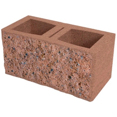 DITON Okrasná tvárnice oboustranná B 390x200x190 mm cihlová