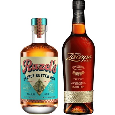 Zacapa Solera Gran Reserva 0,7 l + Razel’s Peanut Butter Rum 40% 0,5 l (set)