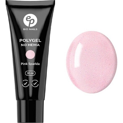 Bio Nails polygél pink sparkle No Hema v tube 30 ml