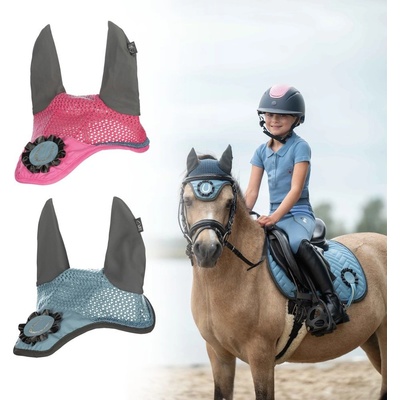 HKM Čabraka na hlavu Nele kouřově modrá – Zboží Mobilmania