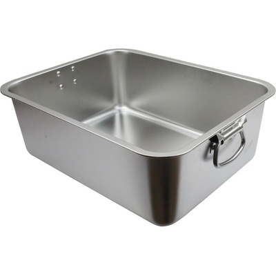 Elekom Дълбока тава Инокс ЕК-4015SS, 40 x 30 x 15 см - ИНОКС - с дръжки
