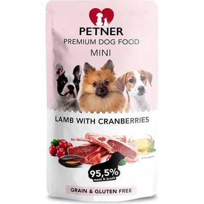 Petner Mini jahňacina s brusnicami 150 g
