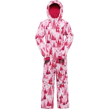 ALPINE PRO Детски гащеризон с мембрана ptx сняг ALPINE PRO KIREMO неоново нокаут розово вариант ALPINE PRO | Rozov | Момчешки | 80-86