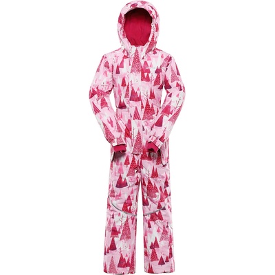 ALPINE PRO Детски гащеризон с мембрана ptx сняг ALPINE PRO KIREMO неоново нокаут розово вариант ALPINE PRO | Rozov | Момчешки | 80-86