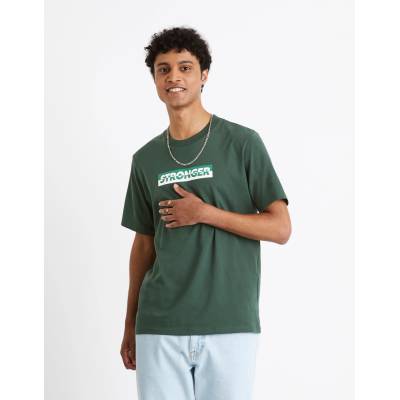 Celio Тъмнозелена мъжка тениска Celio Cefasto Celio | Zelen | МЪЖЕ | S