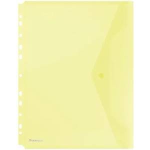 DONAU Калъф за документи a4, pp, патент, с щипка, donau, жълт 8540001pl-11 (8540001pl-11)