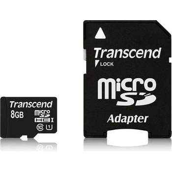 Transcend microSDHC Premium 8GB C10/U1/UHS-I TS8GUSDU1
