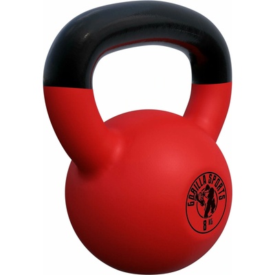 Gorilla Sports kettlebell pogumovaný 8 kg