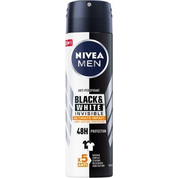 Nivea Men Black & White Invisible Ultimate Impact deospray 150 ml