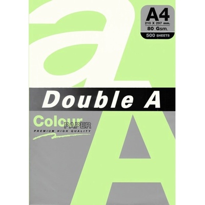 Double A Хартия Double A 15502, A4, 80 g/m2, 500 листа, зелена (OK15502)