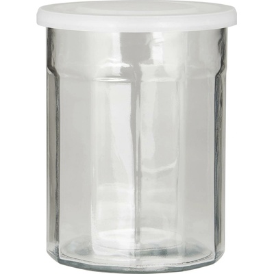 IB Laursen Skleněná dóza s víčkem transparent čirá barva sklo plast 1,5 l