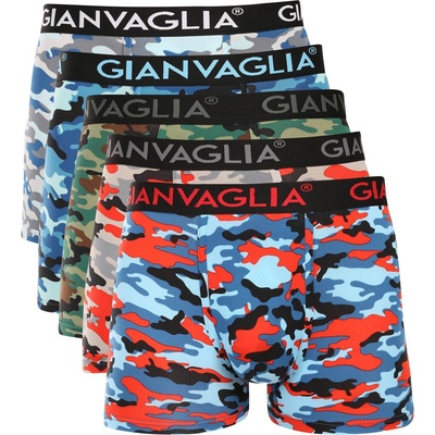 Gianvaglia Набор от пет - мъжки боксерки Gianvaglia многоцветни Gianvaglia | Sin Zelen Cherven Mnogotsveten | МЪЖЕ | XL