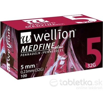 Wellion MEDFINE plus PENNEEDLES 5 mm 32 G ihla