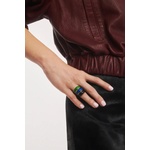 BERRIES пръстен дамски от позлатено сребро с емайл Viva Green Apple Mini Ring (PVMZ17)