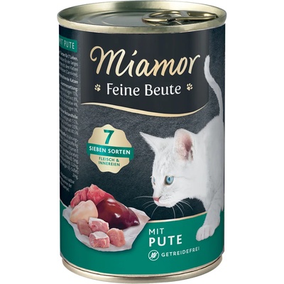 Miamor 12x400г Feine Beute Miamor, консервирана храна за котки - пуешко