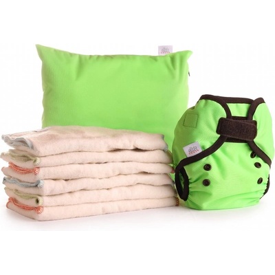 Ella´s House Bum fold pack eco zelená S 3-7 kg