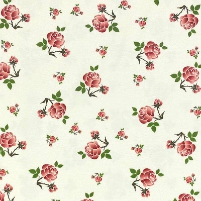 Dekoračná látka SONJA krémová, ružičky, š.160
