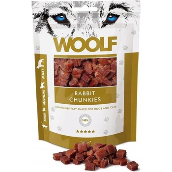 Woolf Rabbit Chunkies kúsky králika 100 g
