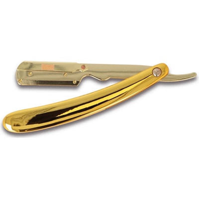 Ragnar Blessed Gold Zlatá žiletka v koženom puzdre