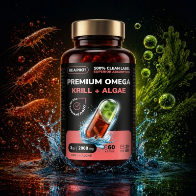 BE A PRO! PREMIUM OMEGA KRILL + ALGAE 60 kapsúl