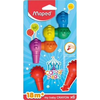MAPED Voskovky "Color`Peps Baby" 6 rôznych farieb