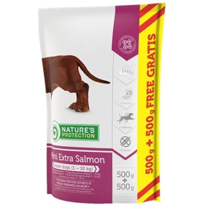 Nature's Protection Dog Dry Adult Mini Extra Salmon 0,5 kg