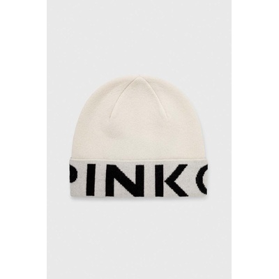 Pinko Вълнена шапка Pinko в бежово с фина плетка от вълна 101507. A101 (101507.A101)