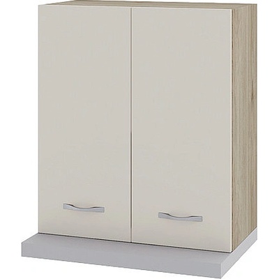 ИРИМ Горен шкаф с две врати за вграден аспиратор Сити АРС-13 дъб сонома арвен / сатен 60 см