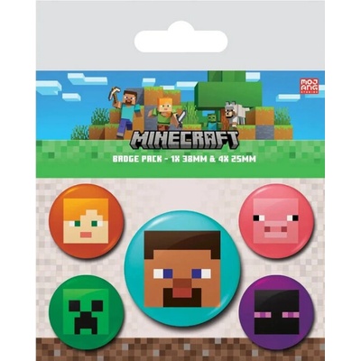 Odznaky Minecraft 5ks