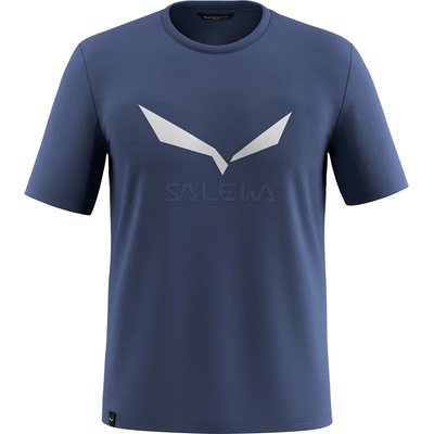 Salewa Pánske Solidlogo Dri-Rel S/S Tee tmavomodrá/biele