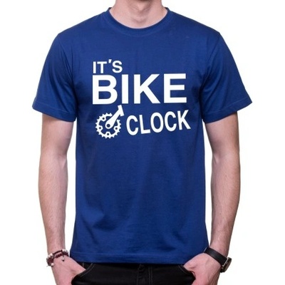 Fajntričko tričko It's Bike O'clock kráľovská modrá