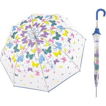 Doppler Lang fiber AC Transparent spring dámsky priehľadný palicový dáždnik