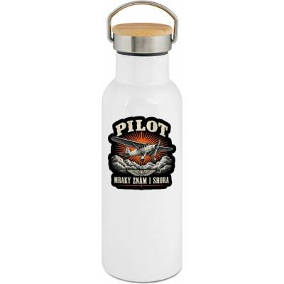123TRIKO termoska raky znám i shora, pilotní potisk 500 ml