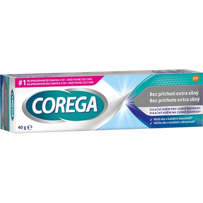 Corega Extra silný fixační krém bez příchutě 40 g