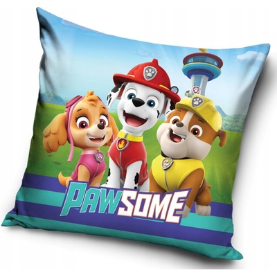 Carbotex Vankúš Paw Patrol Tlapková patrola motív Paw Some 40x40