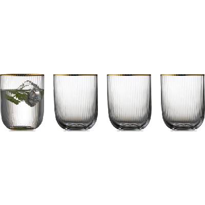 LyngbyGlas Чаши без столче Palermo Gold 350 мл 4 бр (12050)