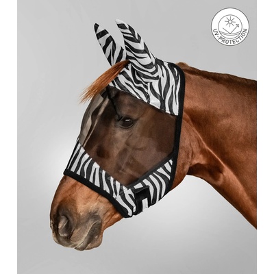 Waldhausen Maska proti hmyzu Zebra s ochranou uší black/white