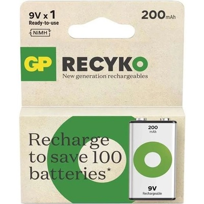 GP ReCyko 9V 200mAh 1ks B2552