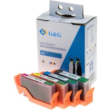 Compatible КОМПЛЕКТ 4 ГЛАВИ ЗА HEWLETT PACKARD Photosmart C5380/C6380/D5460/Photosmart Pro B8550 - HIGH CAPACITY - /364XL/ - CN684E/CB323E/CB324E/CB325E - PN NP-H684EXLBK PACK - G&G (NP-H684EXLBK PACK)