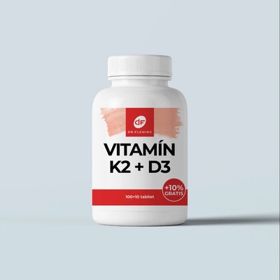 Dr.fleming Vitamin K2 100μg +D3 3000IU +10% gratis 110 kapsúl