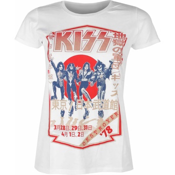 ROCK OFF дамска тениска Kiss - Destroyer Tour 78- WHT - ROCK OFF - KISSTS13LW